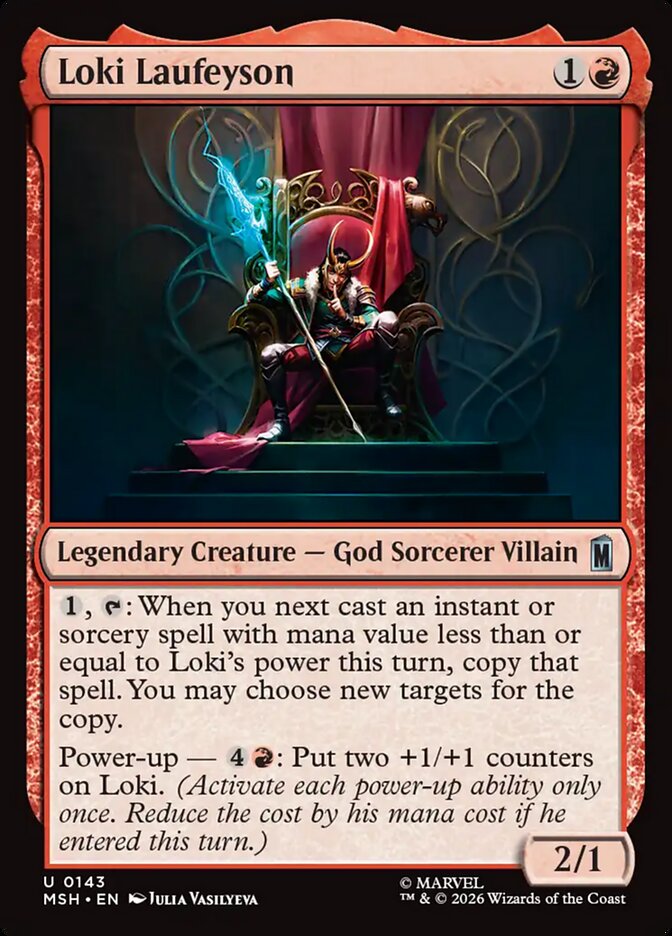 Loki Laufeyson, Marvel Super Heroes Card Art