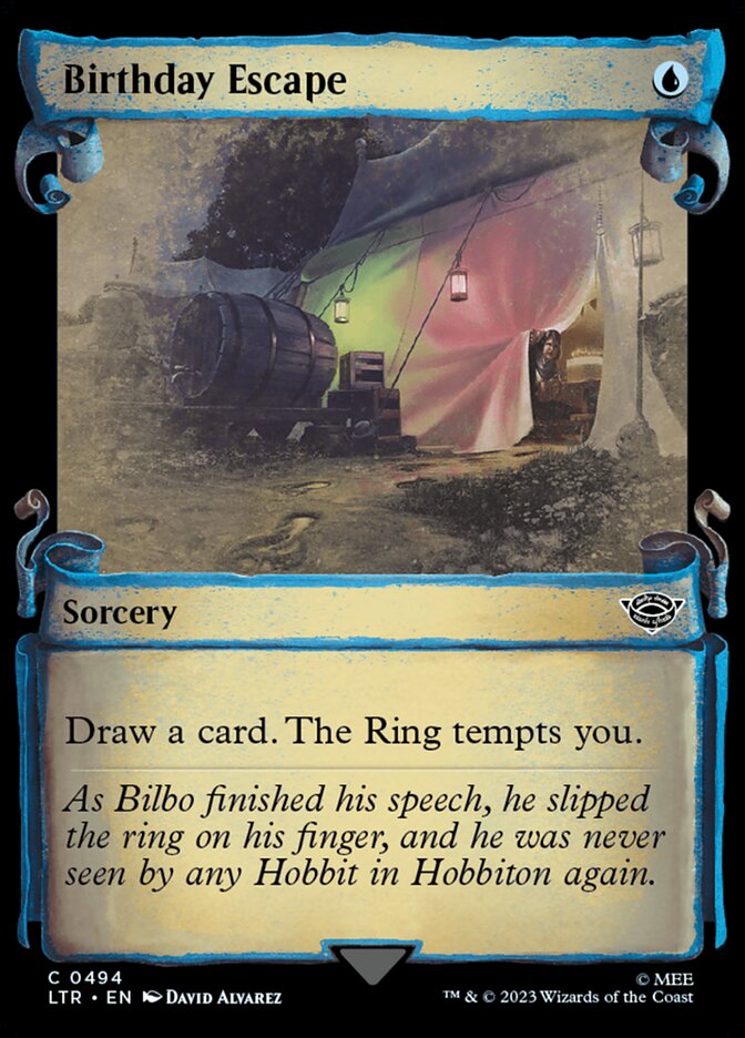 Birthday Escape, The lord of the rings: tales of middle-earth Card Art