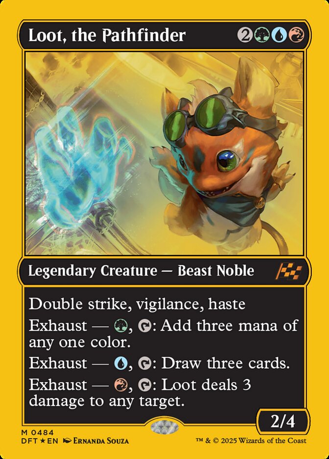 Loot, the Pathfinder, Aetherdrift Card Art