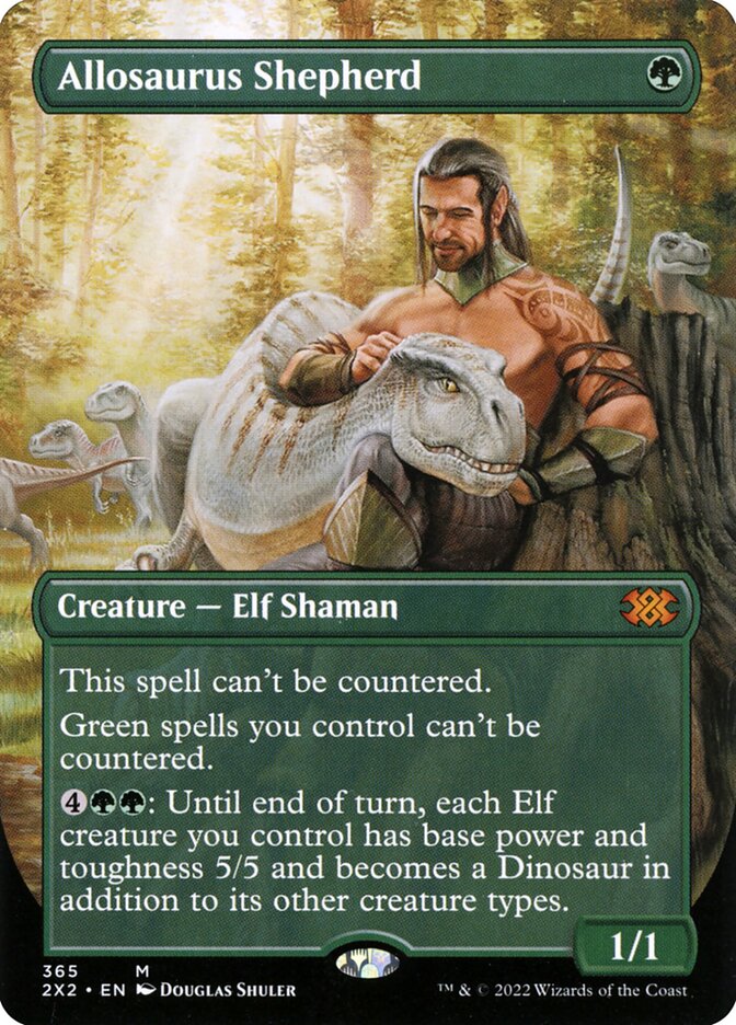 Allosaurus Shepherd, Double masters 2022 Card Art