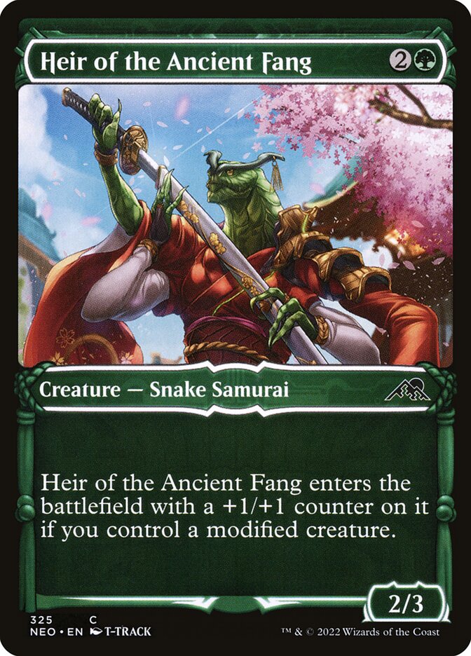 Heir of the Ancient Fang, Kamigawa: neon dynasty Card Art