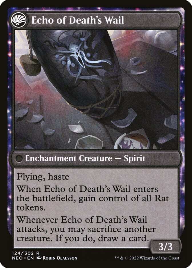 Tribute to Horobi // Echo of Death's Wail, Kamigawa: neon dynasty Card Art