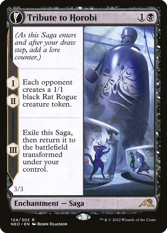 Tribute to Horobi // Echo of Death's Wail, Kamigawa: neon dynasty Card Art