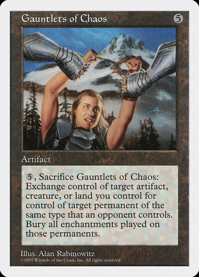 Gauntlets of Chaos, Fifth Edition Card Art