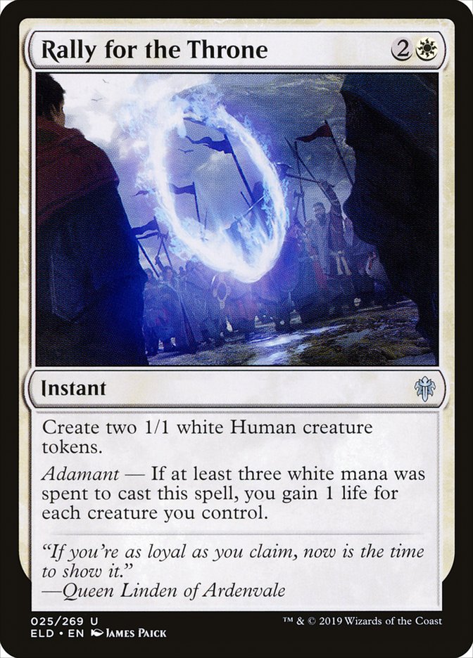 Rally for the Throne, Throne of eldraine Card Art