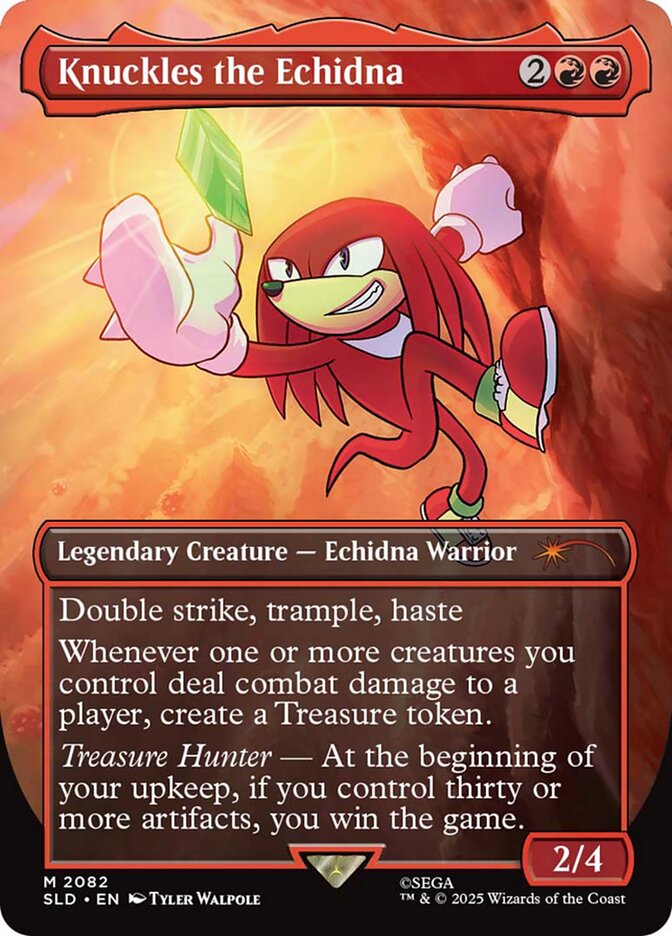 Knuckles the Echidna, Secret Lair Drop Card Art