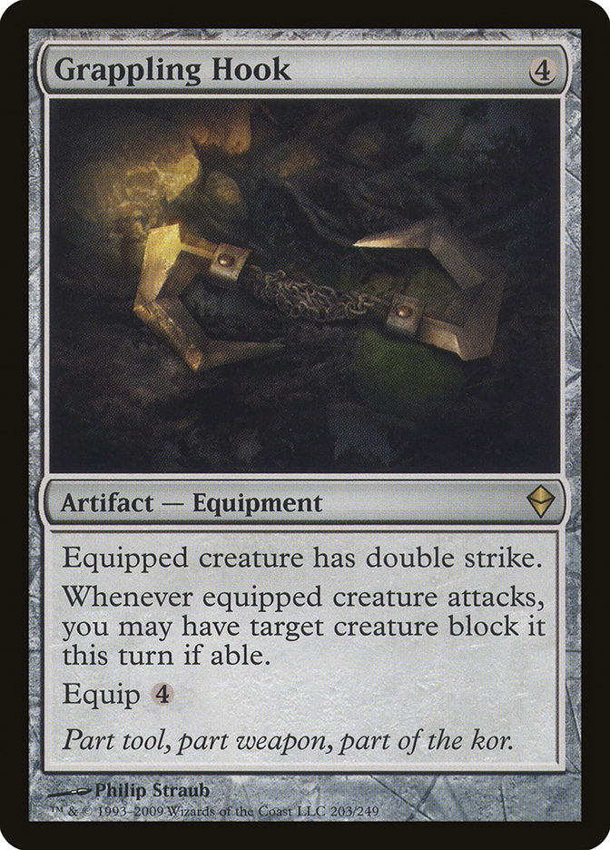 Grappling Hook, Zendikar Card Art