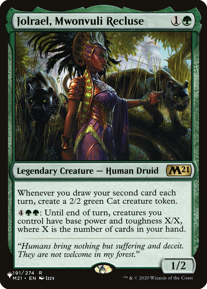 Jolrael, Mwonvuli Recluse, The List Card Art