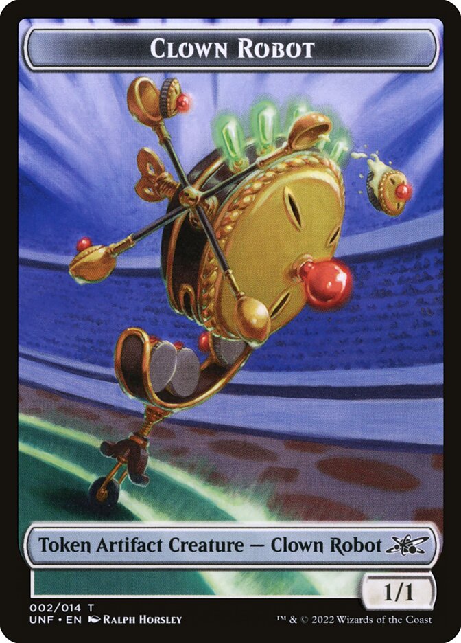 Clown Robot, Unfinity Tokens Card Art