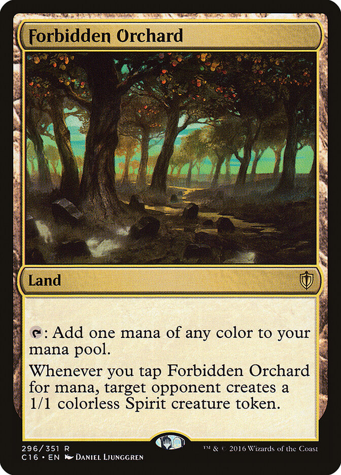 Forbidden Orchard, Commander 2016 Card Art