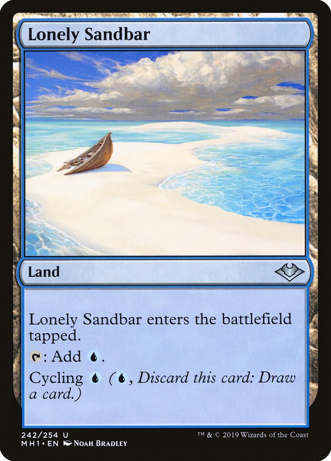 Lonely Sandbar, Modern Horizons Card Art