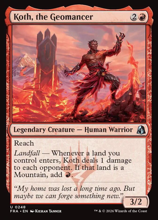 Koth, the Geomancer, Reality Fracture Card Art