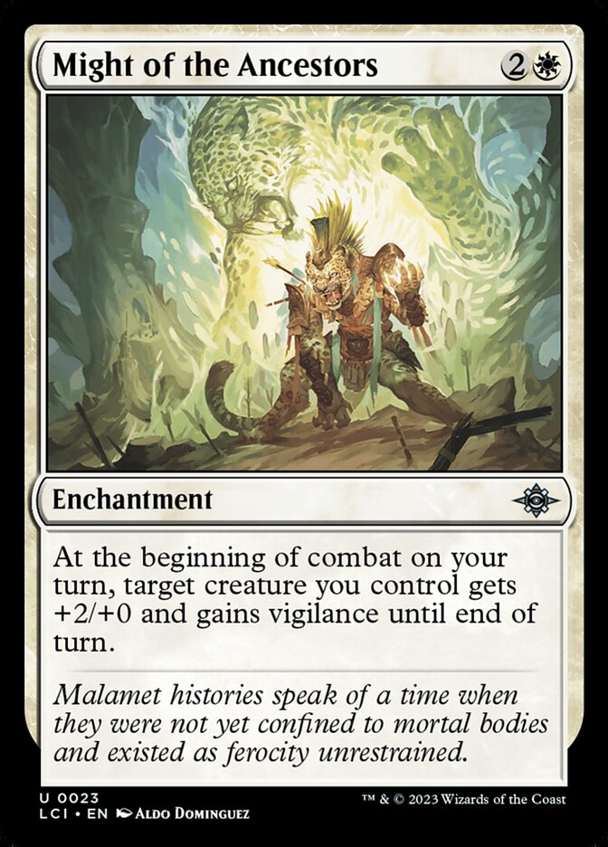 Might of the Ancestors, The lost caverns of ixalan Card Art