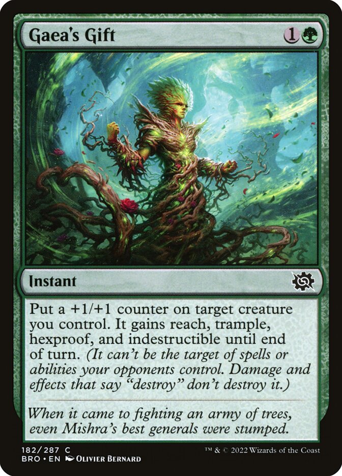 Gaea's Gift, The Brothers' War Card Art