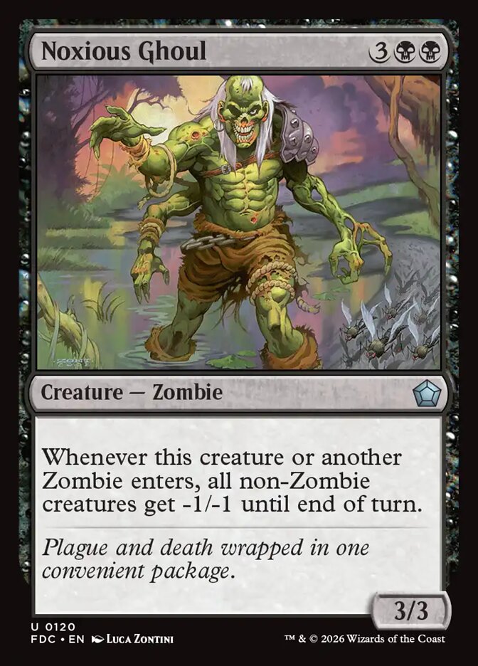 Noxious Ghoul, Foundations Commander Card Art