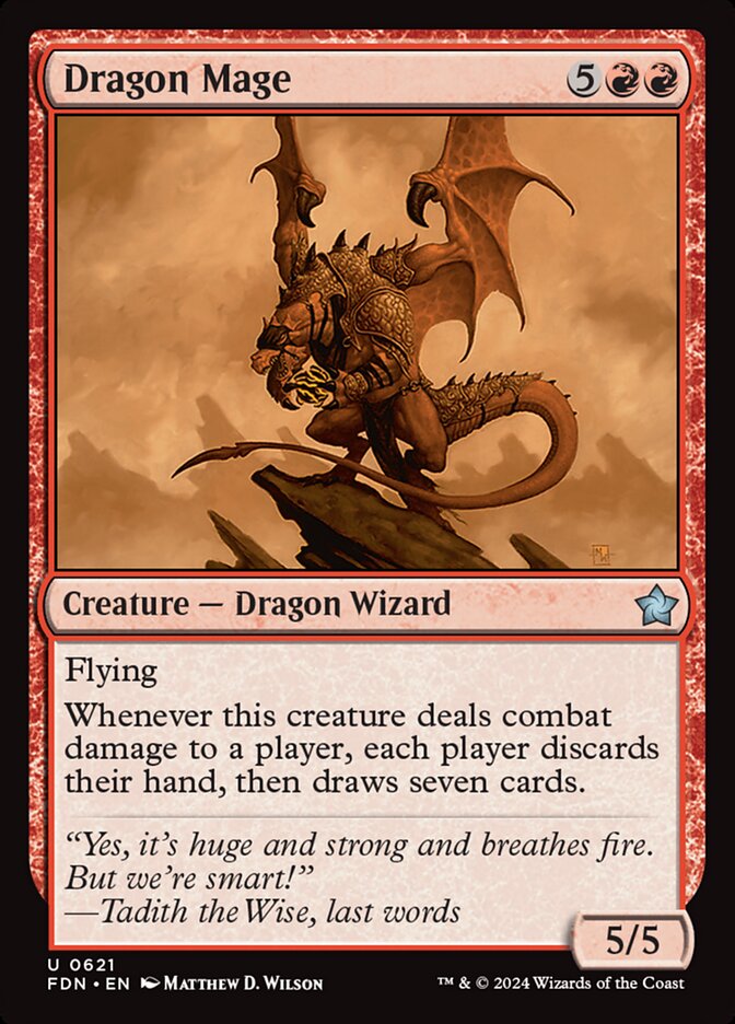Dragon Mage, Foundations Card Art