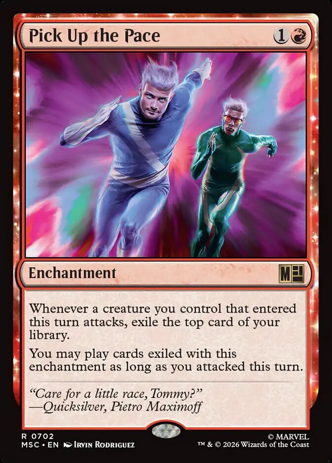 Pick Up the Pace, Marvel Super Heroes Commander Card Art