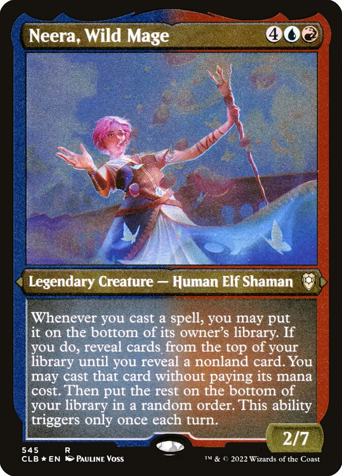 Neera, Wild Mage - Etched Foil