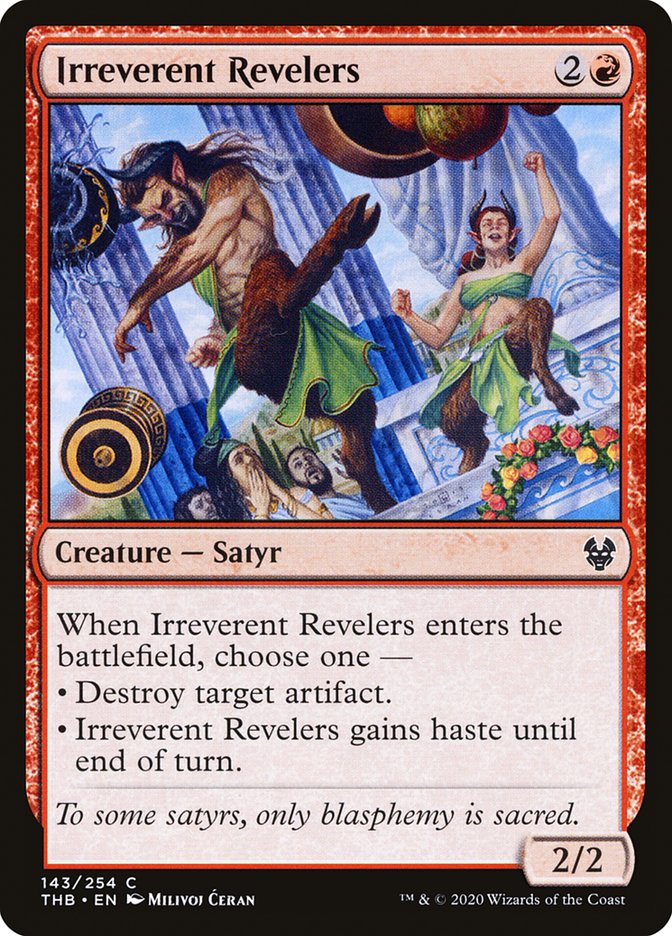 Irreverent Revelers, Theros beyond death Card Art