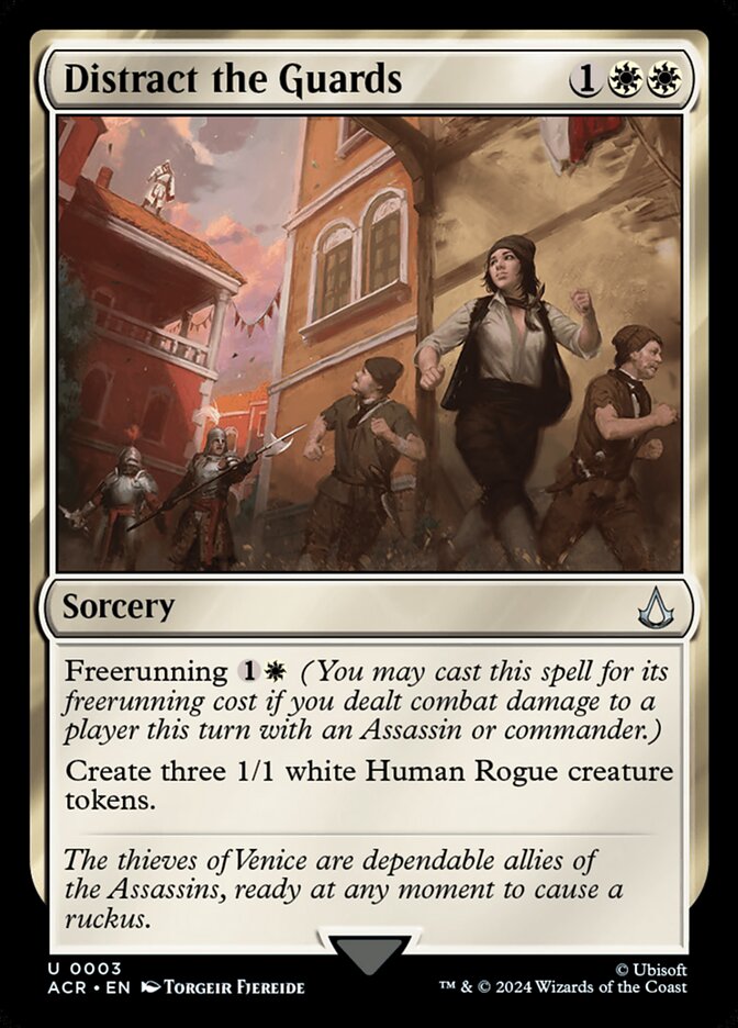 Distract the Guards, Assassin's creed Card Art
