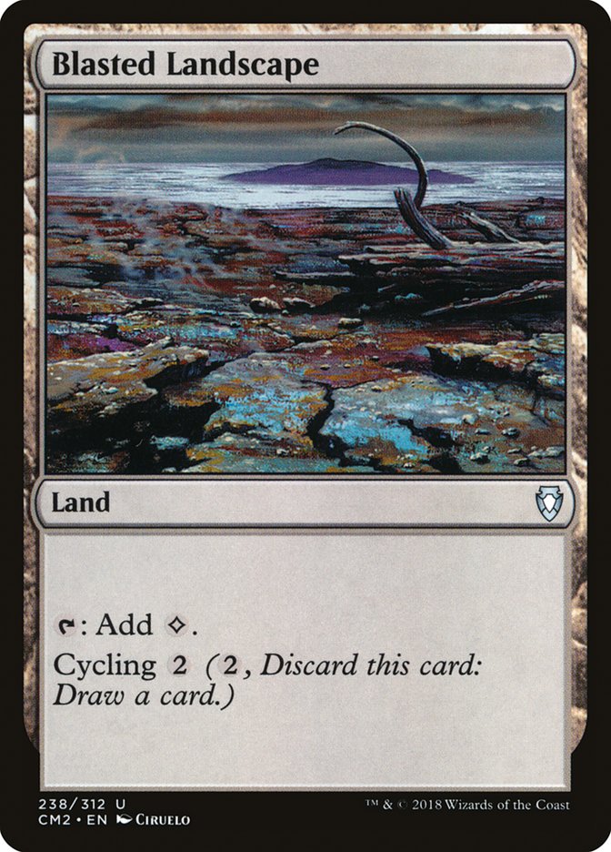 Blasted Landscape, Commander Anthology Volume Ii Card Art
