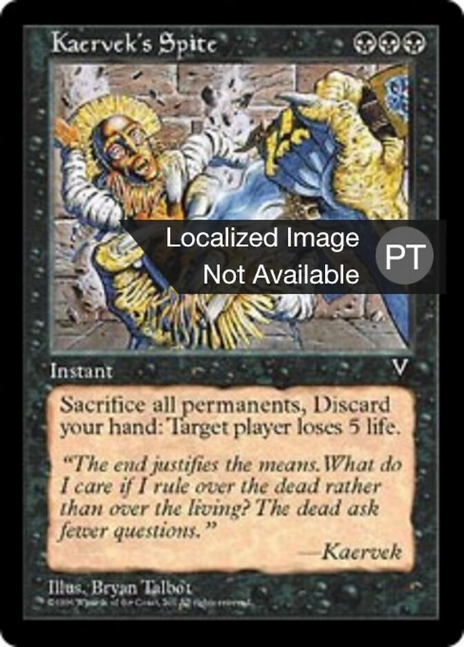Kaervek's Spite, Visions Card Art