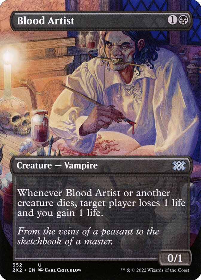 Blood Artist, Double Masters 2022 Card Art