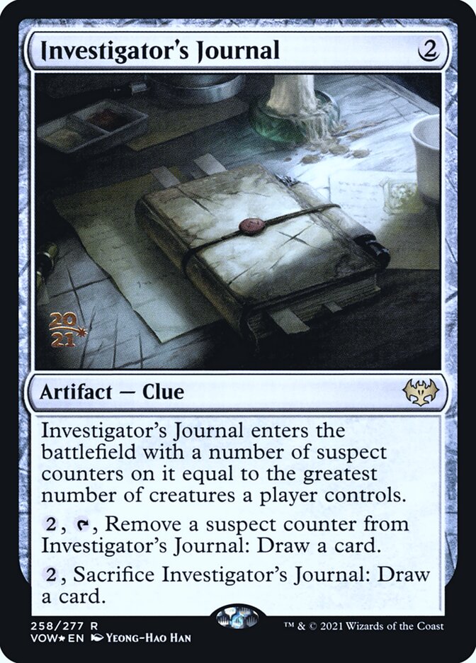 Investigator's Journal, Innistrad: crimson vow promos Card Art