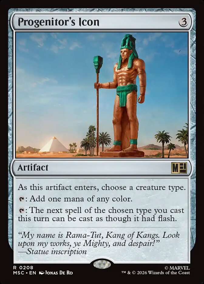 Progenitor's Icon, Marvel Super Heroes Commander Card Art