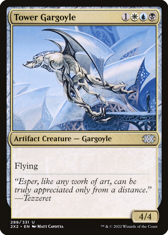 Tower Gargoyle, Double masters 2022 Card Art
