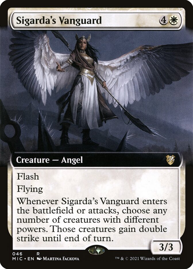 Sigarda's Vanguard, Midnight hunt commander Card Art