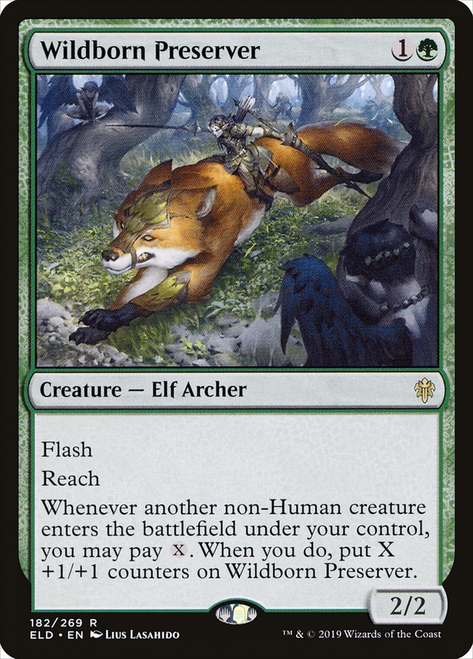 Wildborn Preserver, Throne of eldraine Card Art