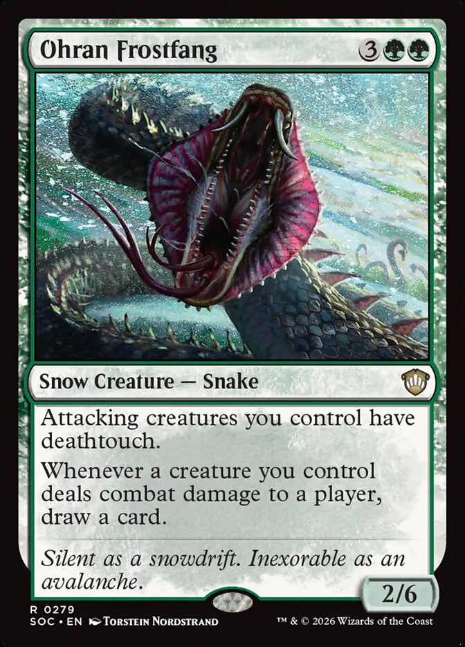 Ohran Frostfang, Secrets Of Strixhaven Commander Card Art