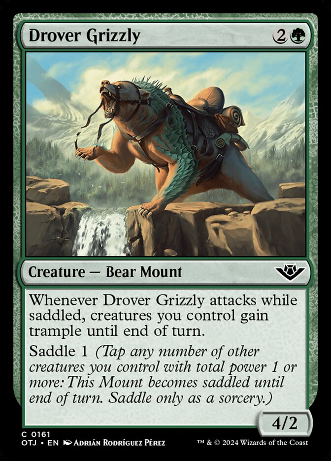 Drover Grizzly, Outlaws of thunder junction Card Art