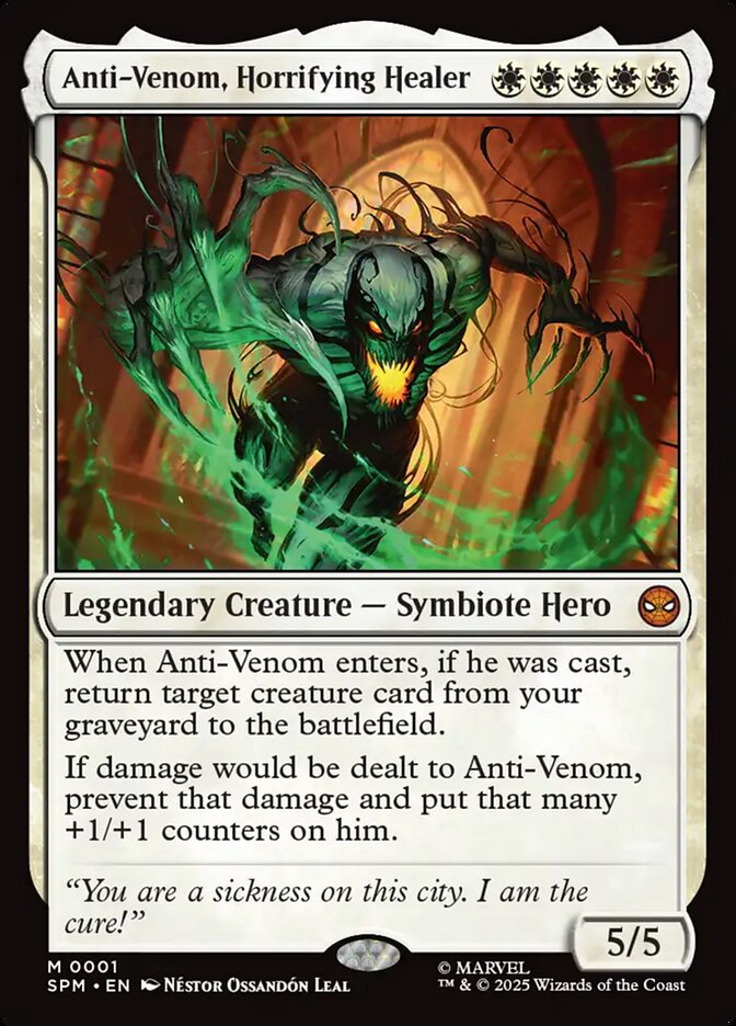 Anti-Venom, Horrifying Healer, Marvel'S Spider-Man Card Art
