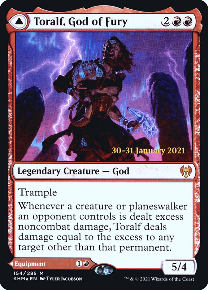 Toralf, God of Fury // Toralf's Hammer, Kaldheim promos Card Art