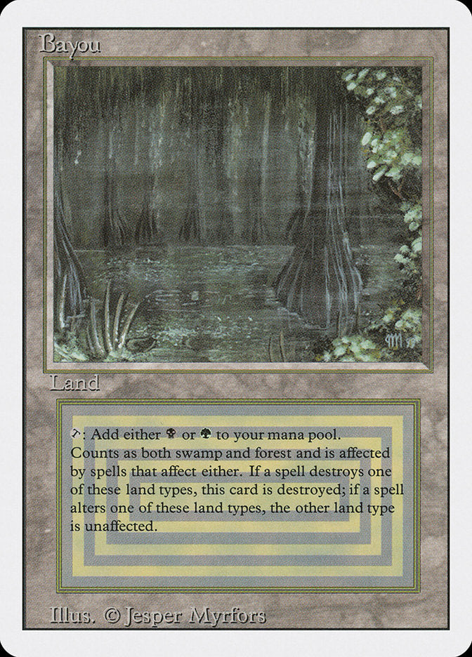Bayou, Revised edition Card Art