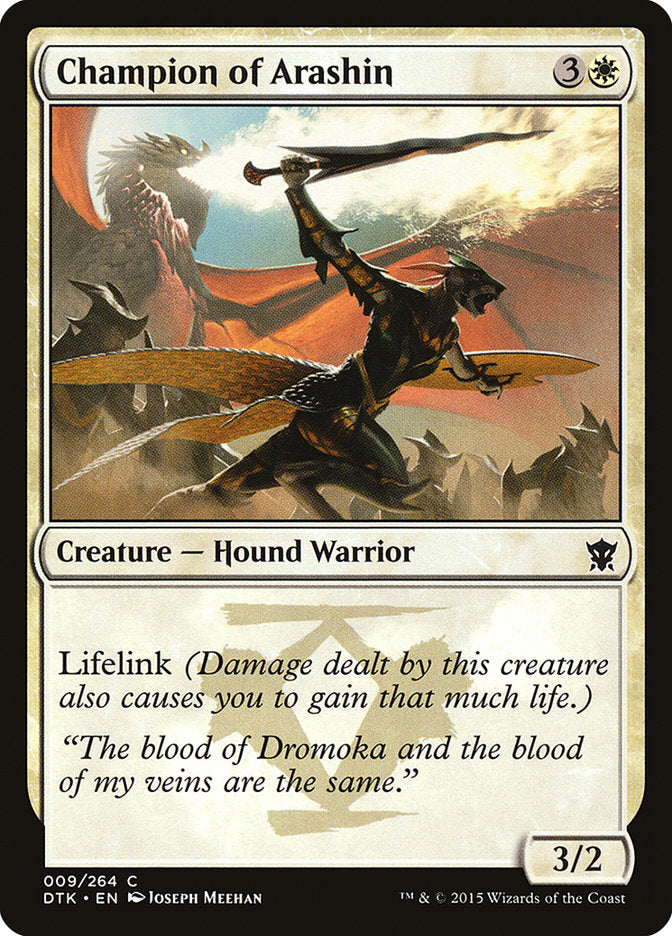 Champion of Arashin, Dragons of tarkir Card Art