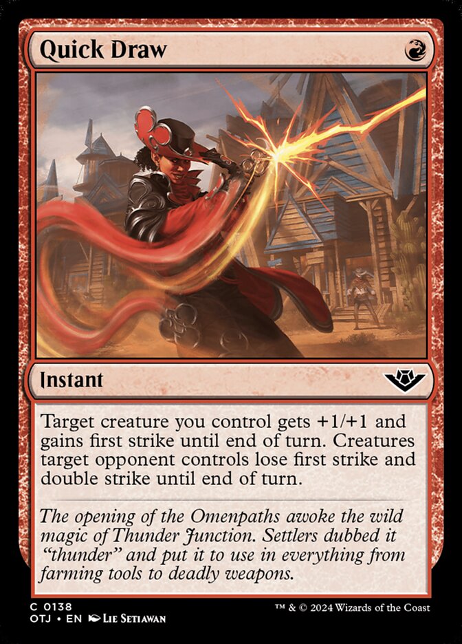 Quick Draw, Outlaws of thunder junction Card Art