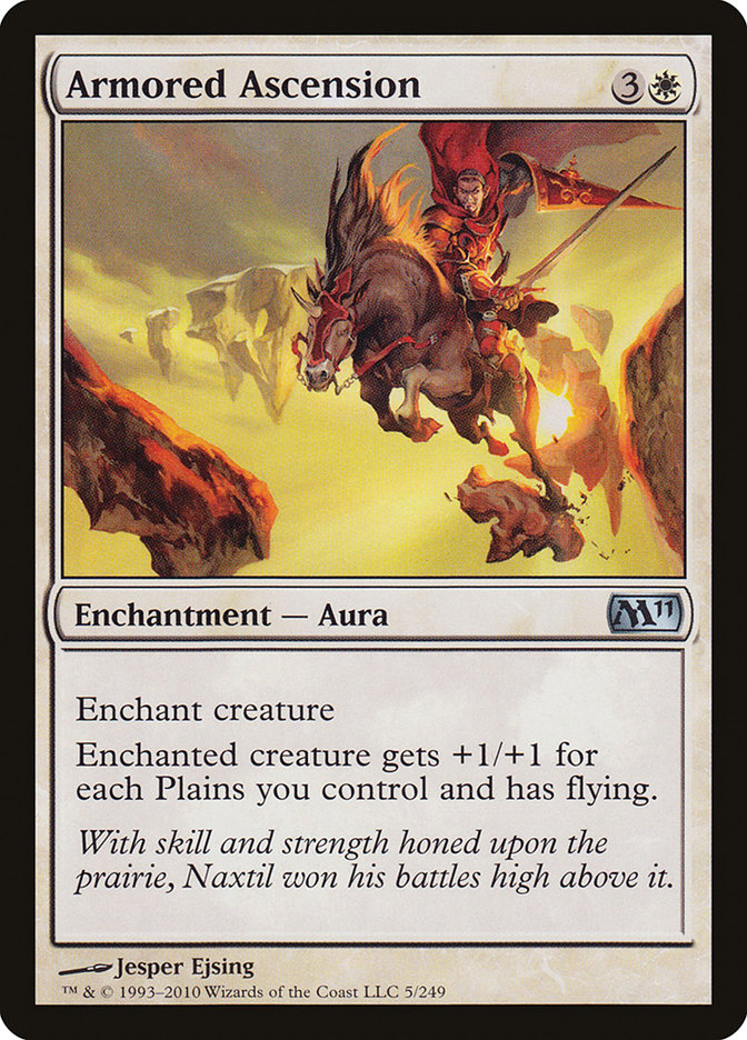 Armored Ascension, Magic 2011 Card Art