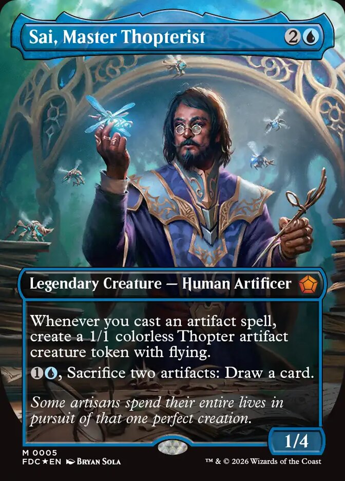 Sai, Master Thopterist, Foundations Commander Card Art