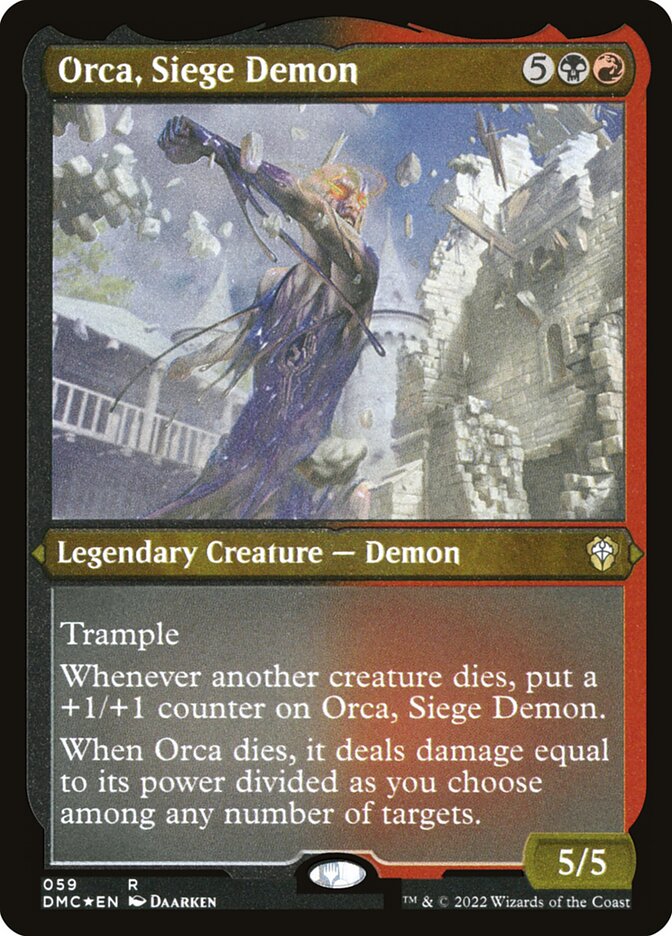 Orca, Siege Demon, Dominaria United Commander Card Art