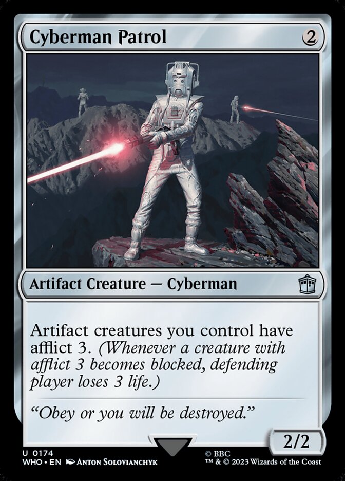 Cyberman Patrol, Doctor Who Card Art