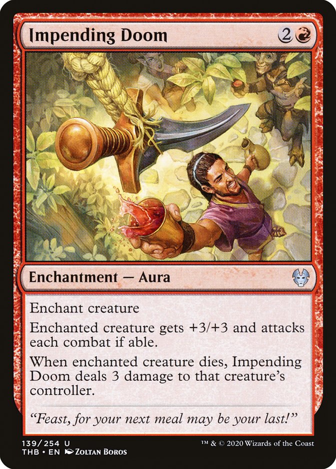 Impending Doom, Theros beyond death Card Art