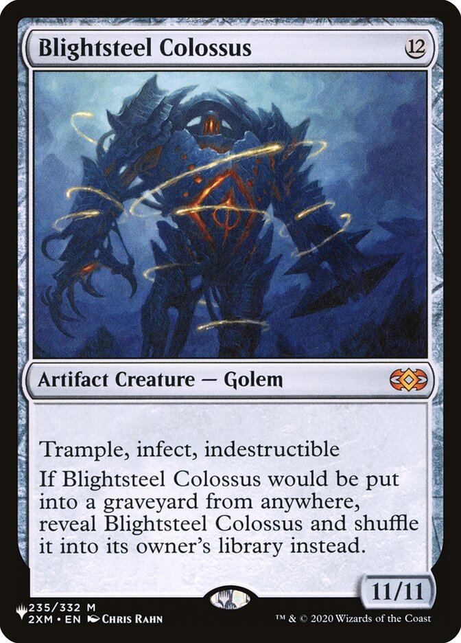 Blightsteel Colossus, The List Card Art