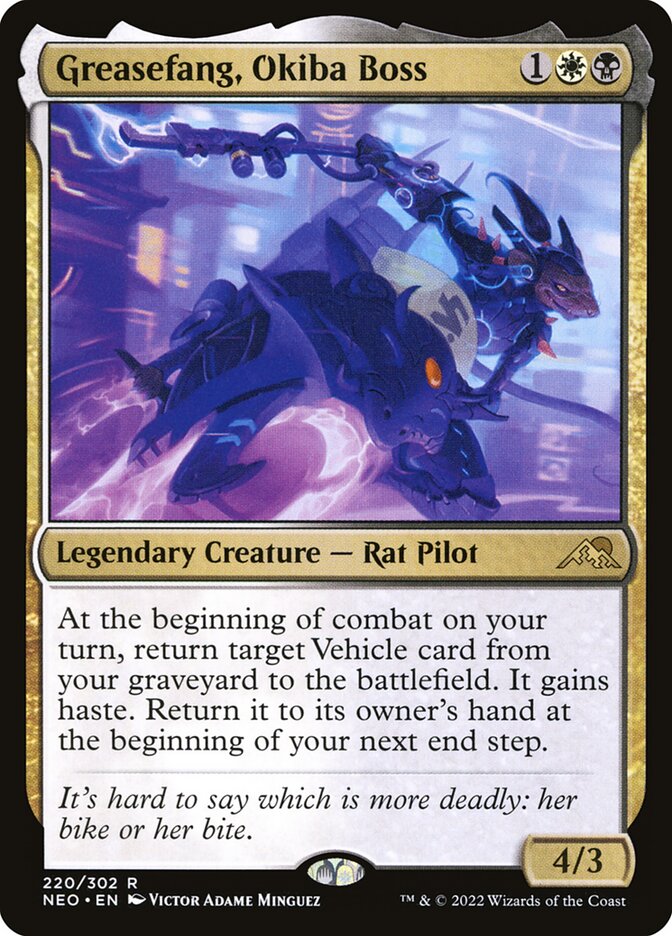 Greasefang, Okiba Boss, Kamigawa: Neon Dynasty Card Art