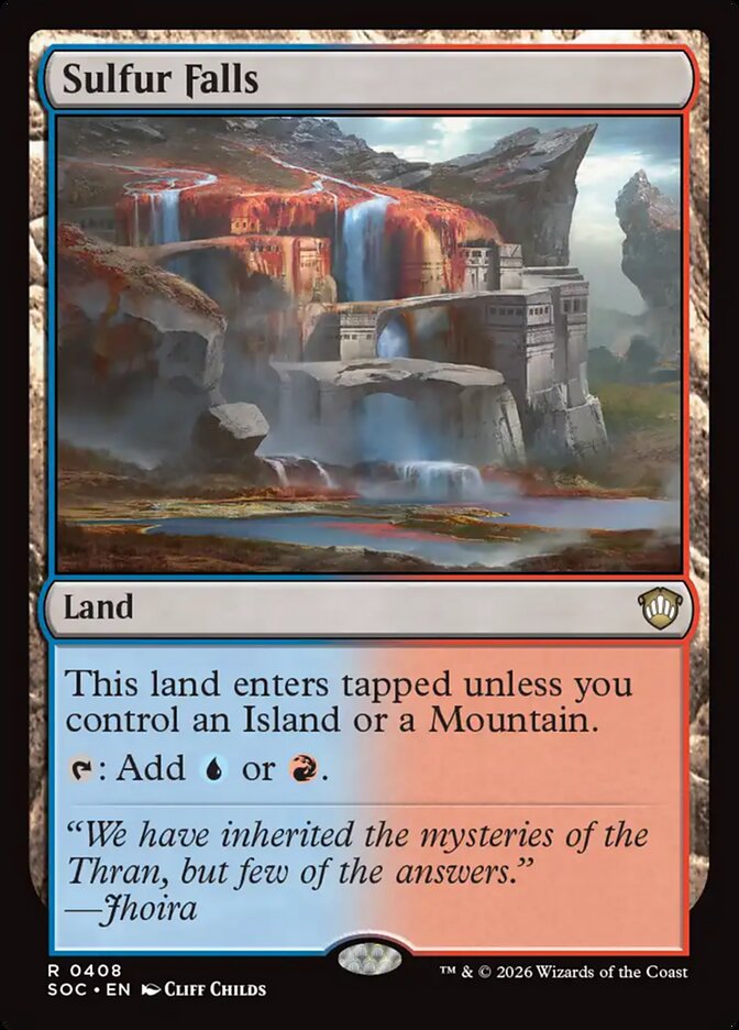 Sulfur Falls, Secrets Of Strixhaven Commander Card Art