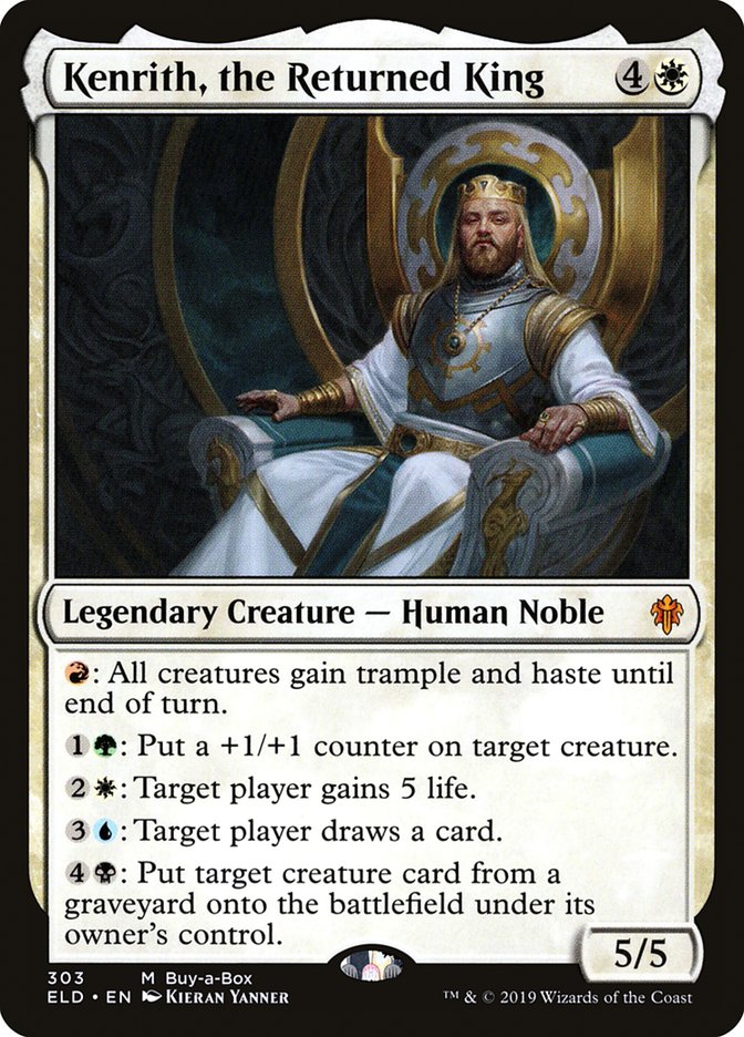 Kenrith, the Returned King, Throne of eldraine Card Art
