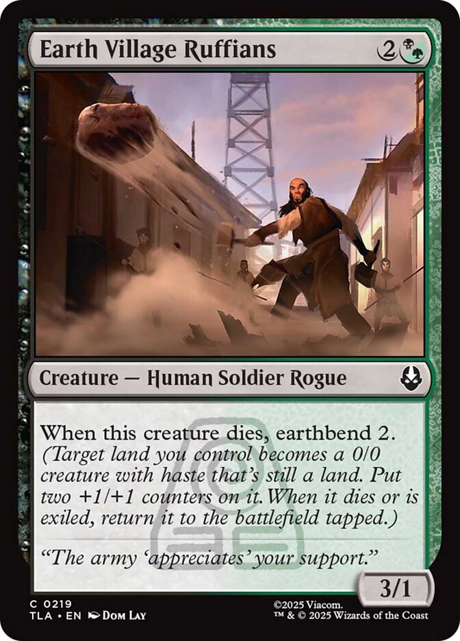 Earth Village Ruffians, Avatar: The Last Airbender Card Art