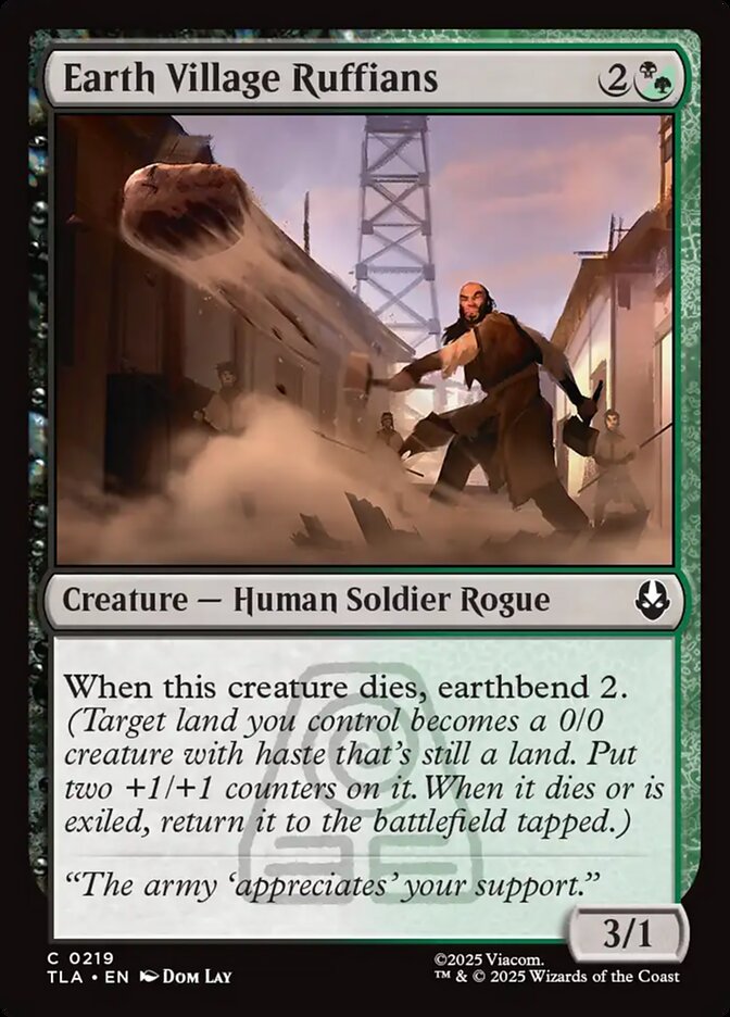 Earth Village Ruffians, Avatar: The Last Airbender Card Art